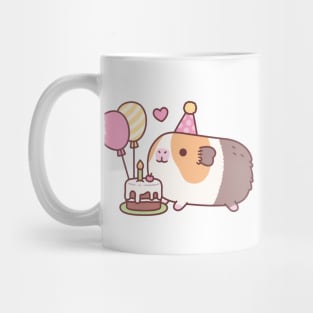 Cute Guinea Pig And Birthday Cake Mug